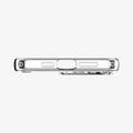 ACS07216 - iPhone 15 Pro Case Ultra Hybrid Zero One (MagFit) in Zero One Natural Titanium showing the bottom