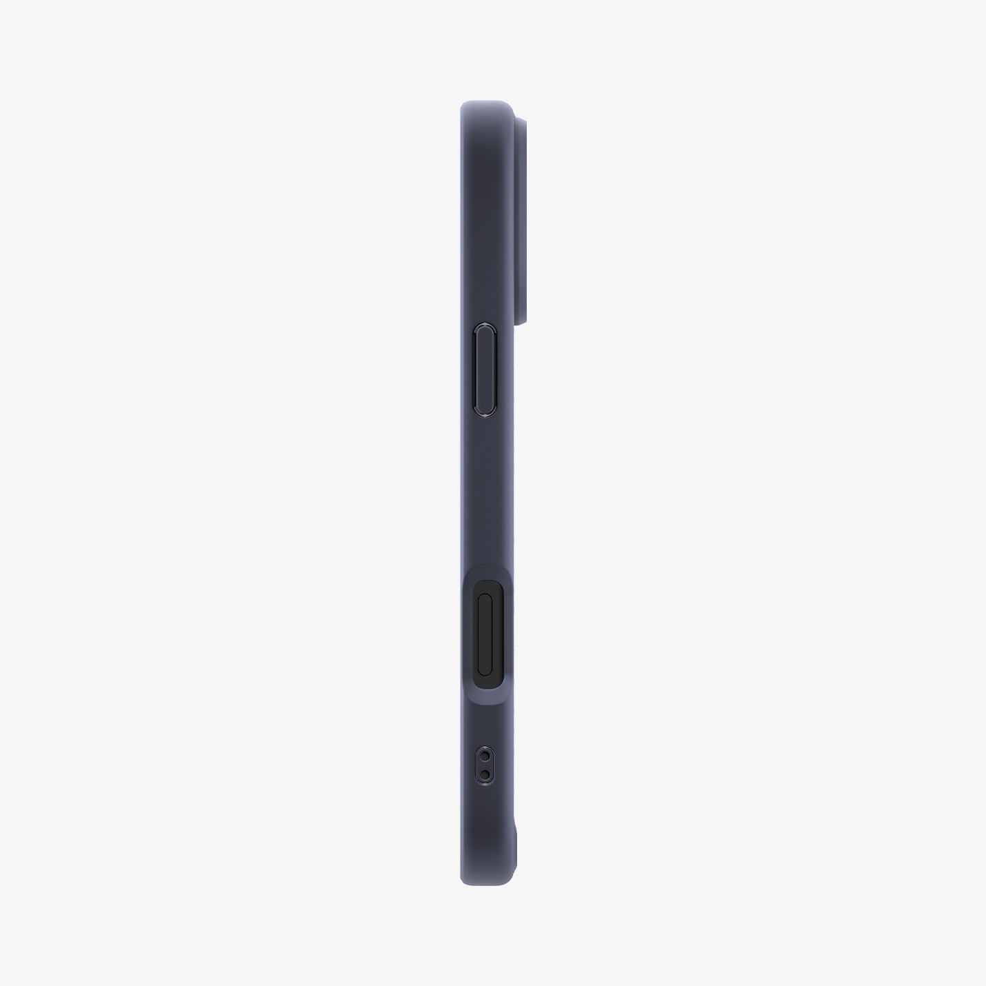 ACS07997 - iPhone 16 Pro Max Case Ultra Hybrid in Navy Blue showing the side
