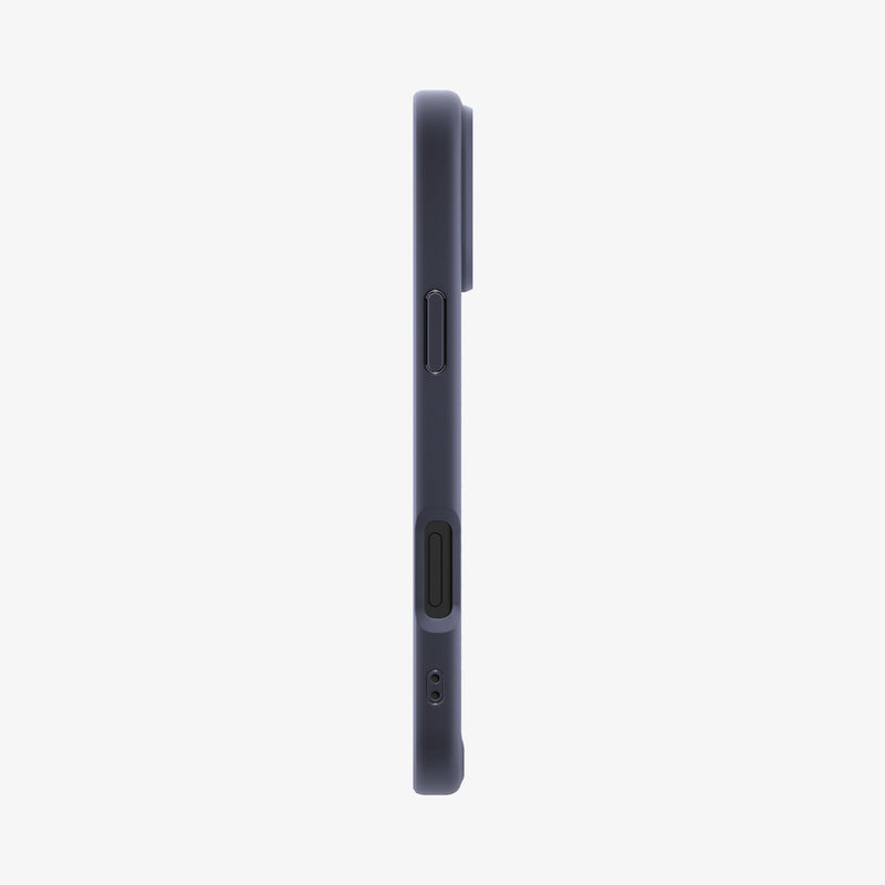 ACS07997 - iPhone 16 Pro Max Case Ultra Hybrid in Navy Blue showing the side
