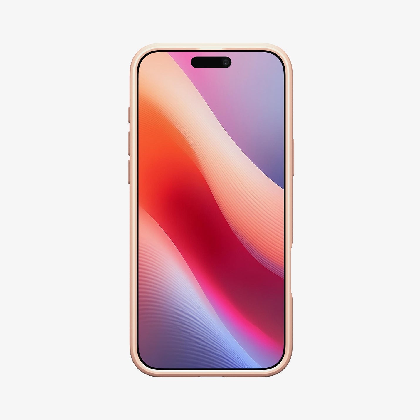 ACS08693 - iPhone 16 Pro Case Ultra Hybrid in Rose Titanium showing the front