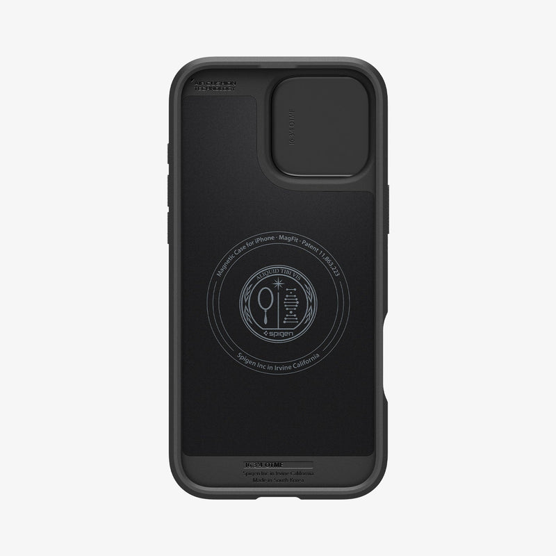 ACS08149 - iPhone 16 Pro Case Optik Armor (MagFit) in Black showing the inner case