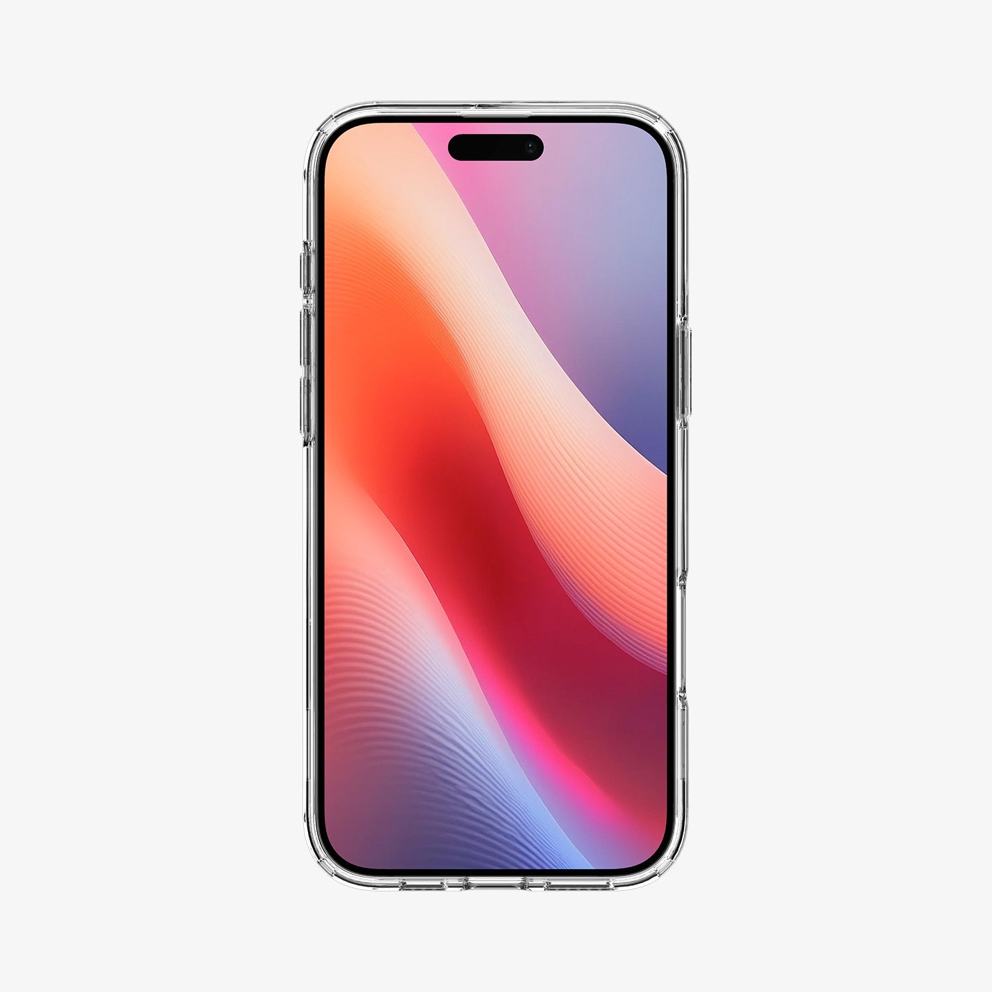 ACS08142 - iPhone 16 Pro Case Ultra Hybrid S (MagFit) in Crystal Clear showing the front