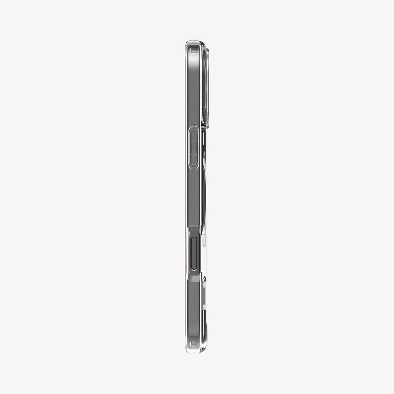 ACS08009 - iPhone 16 Pro Max Case Ultra Hybrid S (MagFit) in Crystal Clear showing the side