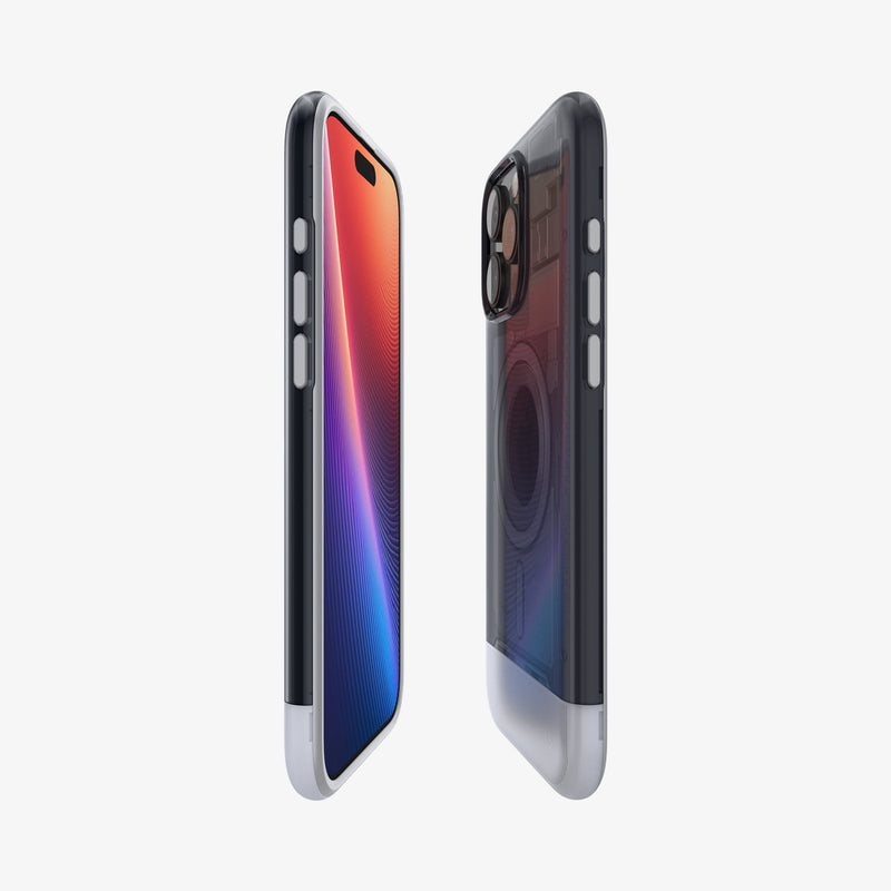 ACS08018 - iPhone 16 Pro Max Case Classic C1 (MagFit) in Graphite showing the partial front, partial back, and sides