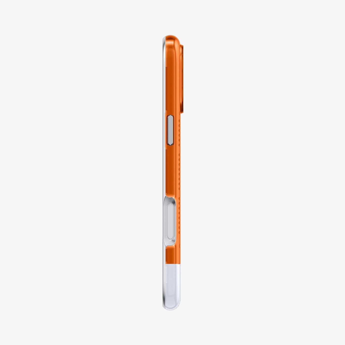 ACS09963 - iPhone 17 Pro Case Classic C1 (MagFit) in tangerine showing the side