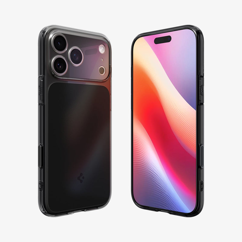 ACS10078 - iPhone 17 Pro Ultra Hybrid T (MagFit) in Matte Black showing the front and back