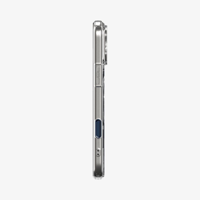 ACS10470 - iPhone 17 Pro Ultra Hybrid T (MagFit) in Matte Blue showing the side