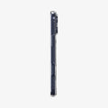 ACS10954 - iPhone 17 Pro Ultra Hybrid (MagFit) in Clear Deep Blue showing side