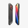 ACS09887 - iPhone 17 Pro Max Rugged Armor (MagFit) in Gray showing the partial back, partial front and sides
