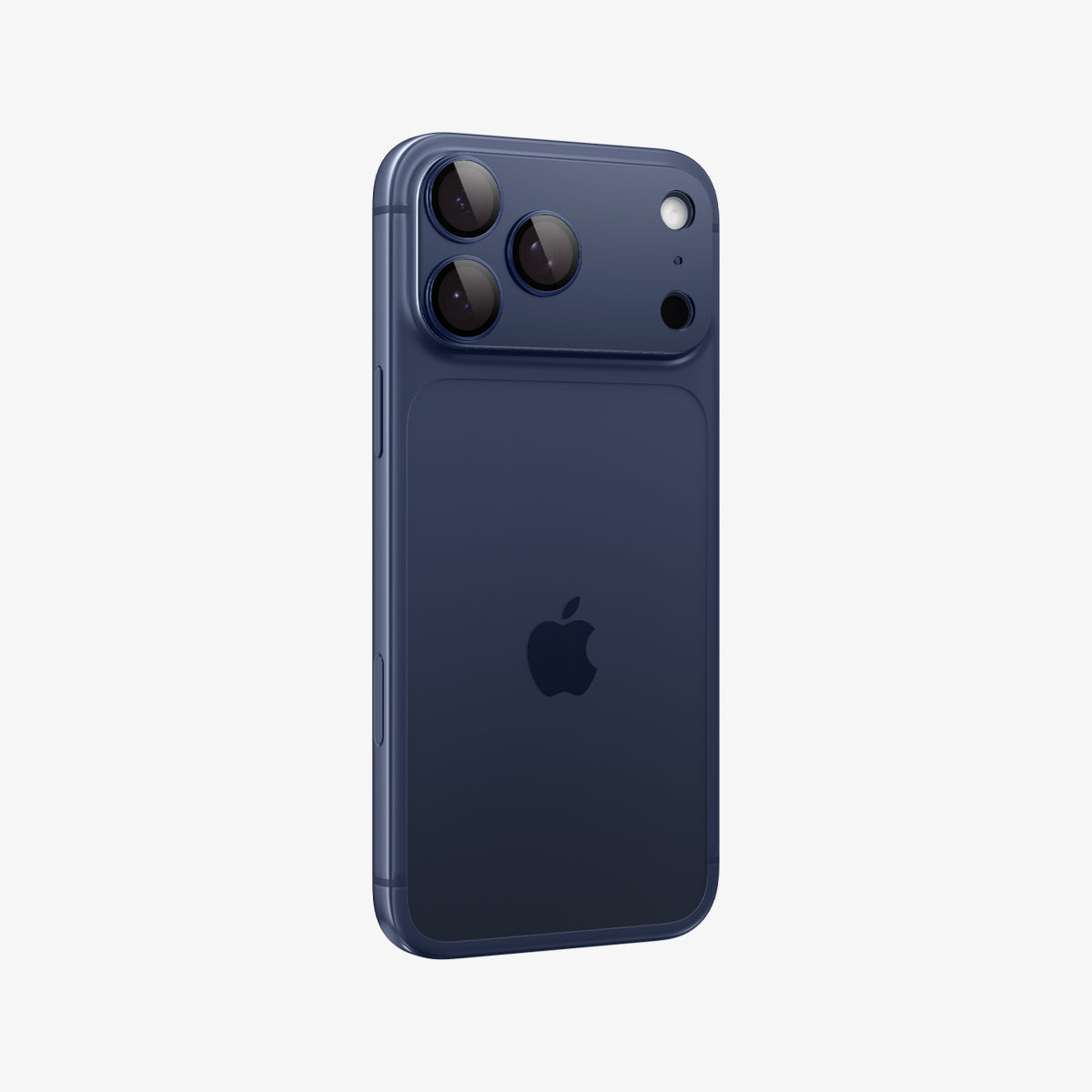 AGL10646 - iPhone 17 Pro Optik Pro XL EZ Fit Lens Protector in blue showing the back and partial side