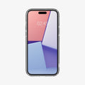 ACS07037 - iPhone 15 Case Ultra Hybrid Zero One in white showing the front