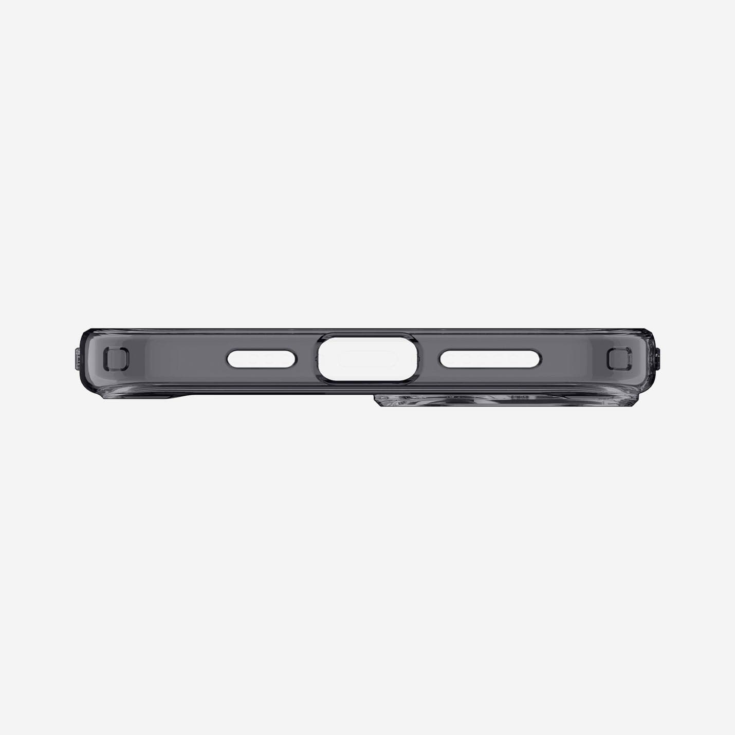ACS06664 - iPhone 15 Plus Case Ultra Hybrid Zero One showing the bottom with precise cutouts