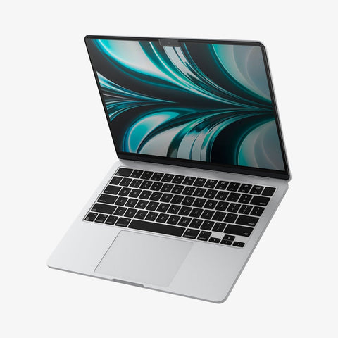 AFL06253 - MacBook Air Safe View in Privacy showing the front of a device and a screen protector installed