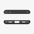 ACS05816 - Pixel 7a Case Rugged Armor in matte black showing the top and bottom with precise cutouts