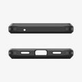 ACS05819 - Pixel 7a Case Tough Armor in black showing the top and bottom with precise cutouts