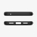 ACS07262 - Pixel 8a Case Ultra Hybrid in Matte Black showing the top and bottom