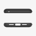 ACS06288 - Pixel 8 Case Thin Fit in black showing the top and bottom with precise cutouts