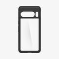 ACS06317 - Pixel 8 Pro Case Ultra Hybrid in matte black showing the back with no device inside
