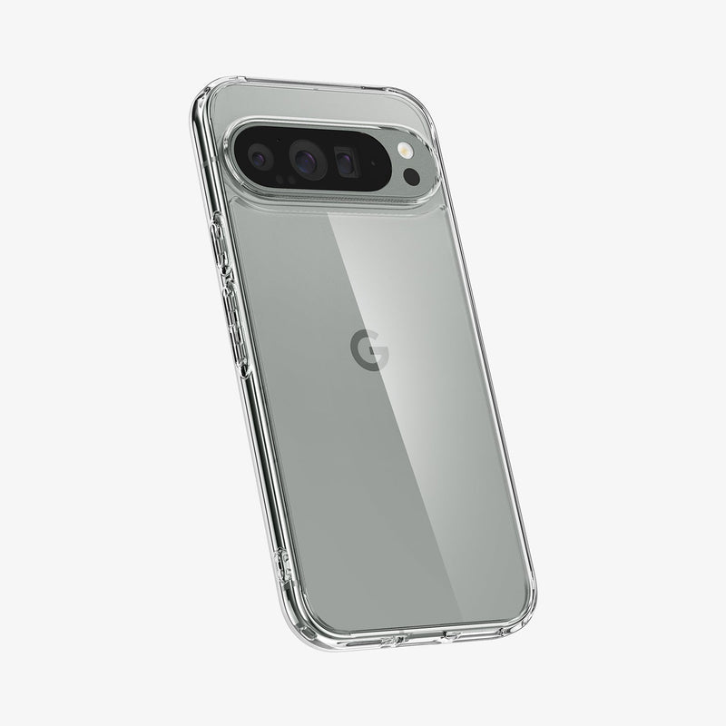 ACS07721 - Pixel 9 Pro XL Case Ultra Hybrid in Crystal Clear showing the back and partial side