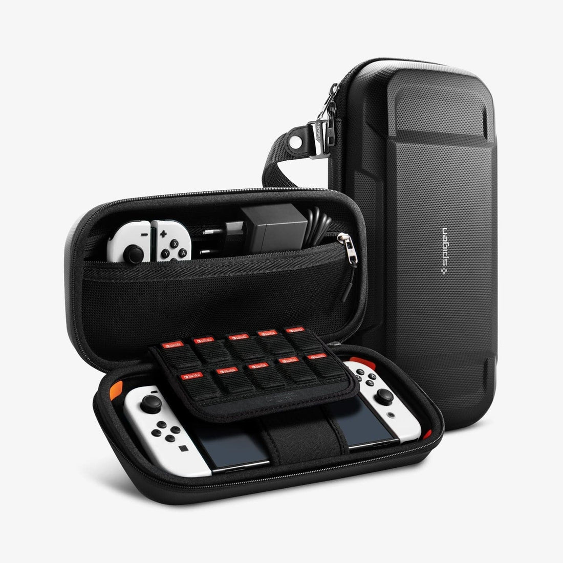 Rugged Armor Pro Fabric Case For Nintendo Switch | Nintendo Switch OLED (2021) - Matte Black [video game]