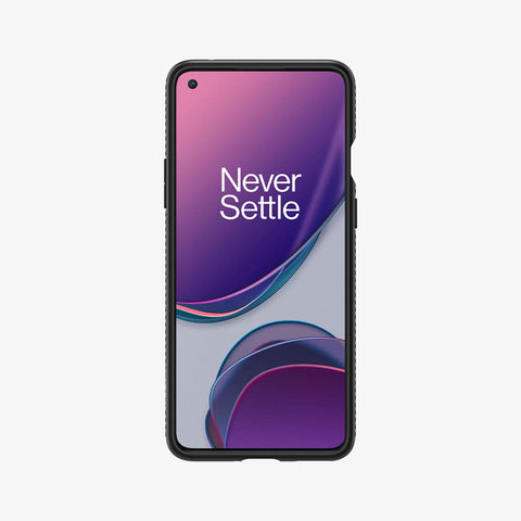 ACS02060 - OnePlus 8T Liquid Air Case in Matte Black showing the front