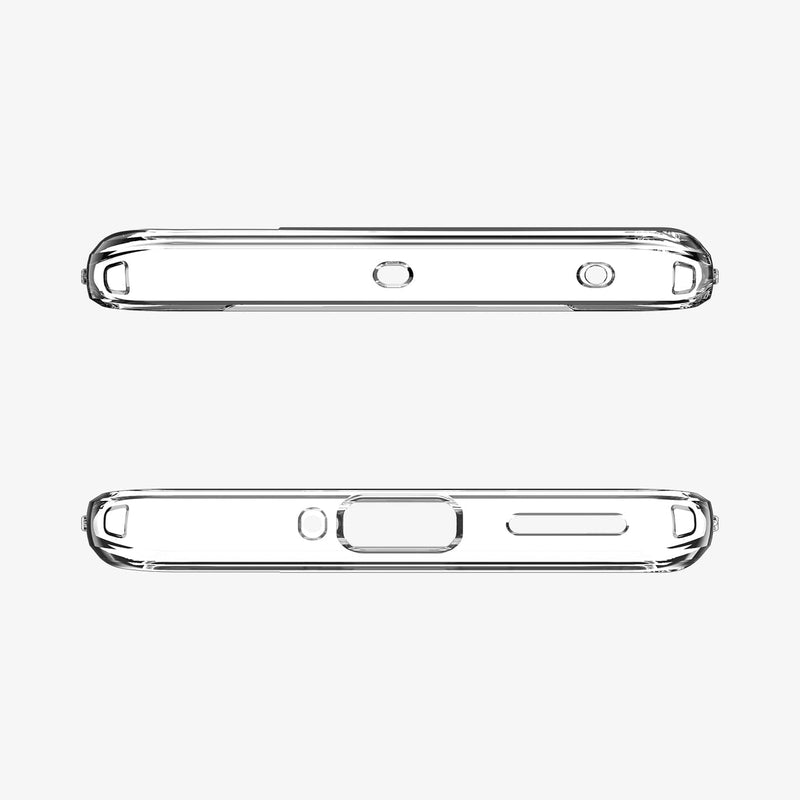 ACS05802 - OnePlus 11 Series Ultra Hybrid Case in Crystal Clear showing the top and bottom