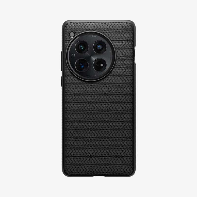 ACS07375 - OnePlus 12 Case Liquid Air in Matte Black showing the back