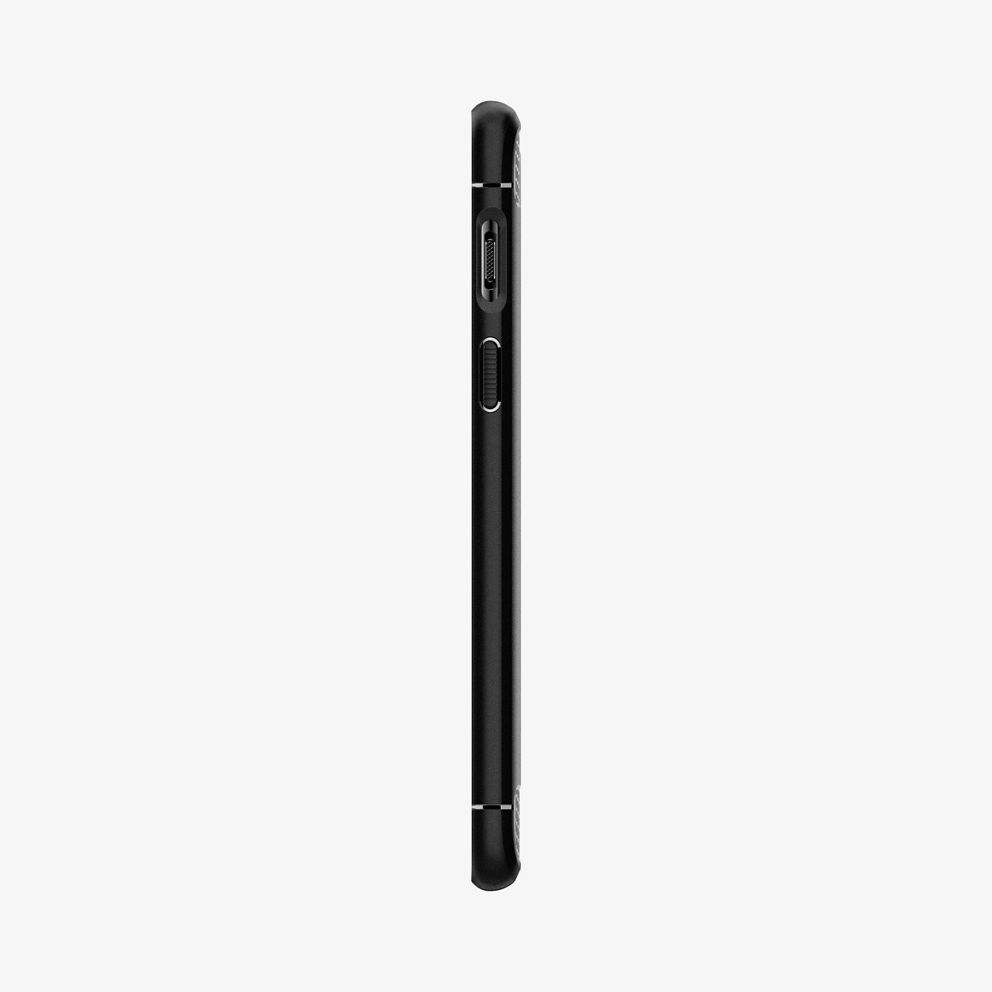 K06CS23358 - OnePlus 6 Rugged Armor Case in Black showing the side