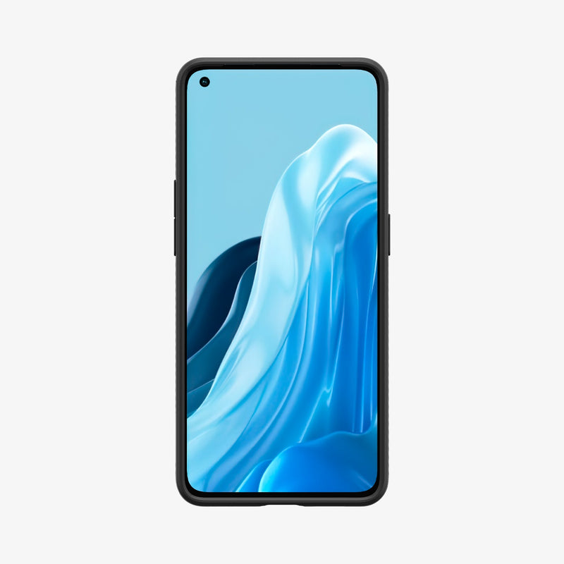 ACS04449 - OPPO Reno 7 Pro Case Liquid Air in black showing the front