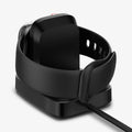 000CH25522 - Apple Watch ArcField Wireless Charger PF2002 in black showing the back with apple watch on stand