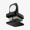 000CH25522 - Apple Watch ArcField Wireless Charger PF2002 in black showing the front and multiple components of stand