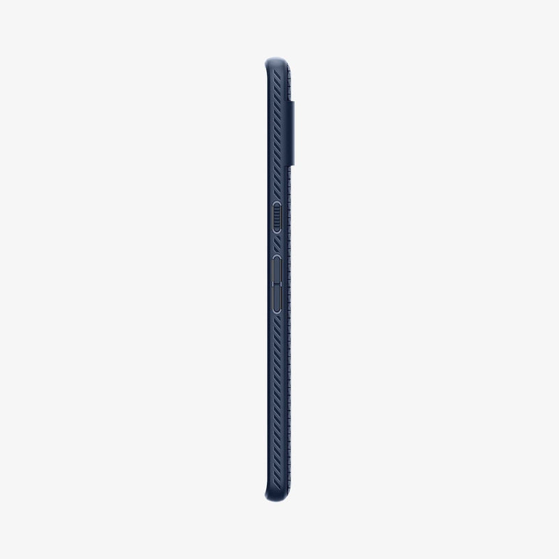 ACS04724 - Pixel 7 Pro Case Liquid Air in navy blue showing the side with volume controls