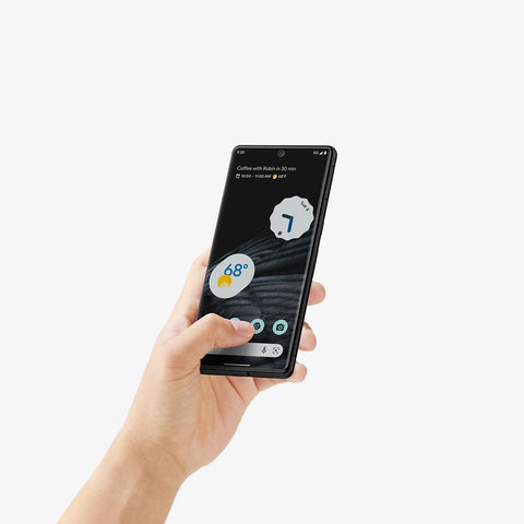 AFL05201 - Pixel 7 Pro Screen Protector Neo Flex showing the device in hand