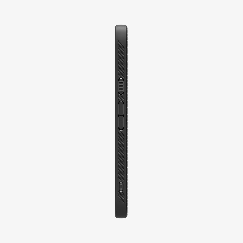 ACS09039 - Pixel 9a Case Liquid Air in Matte Black showing the side