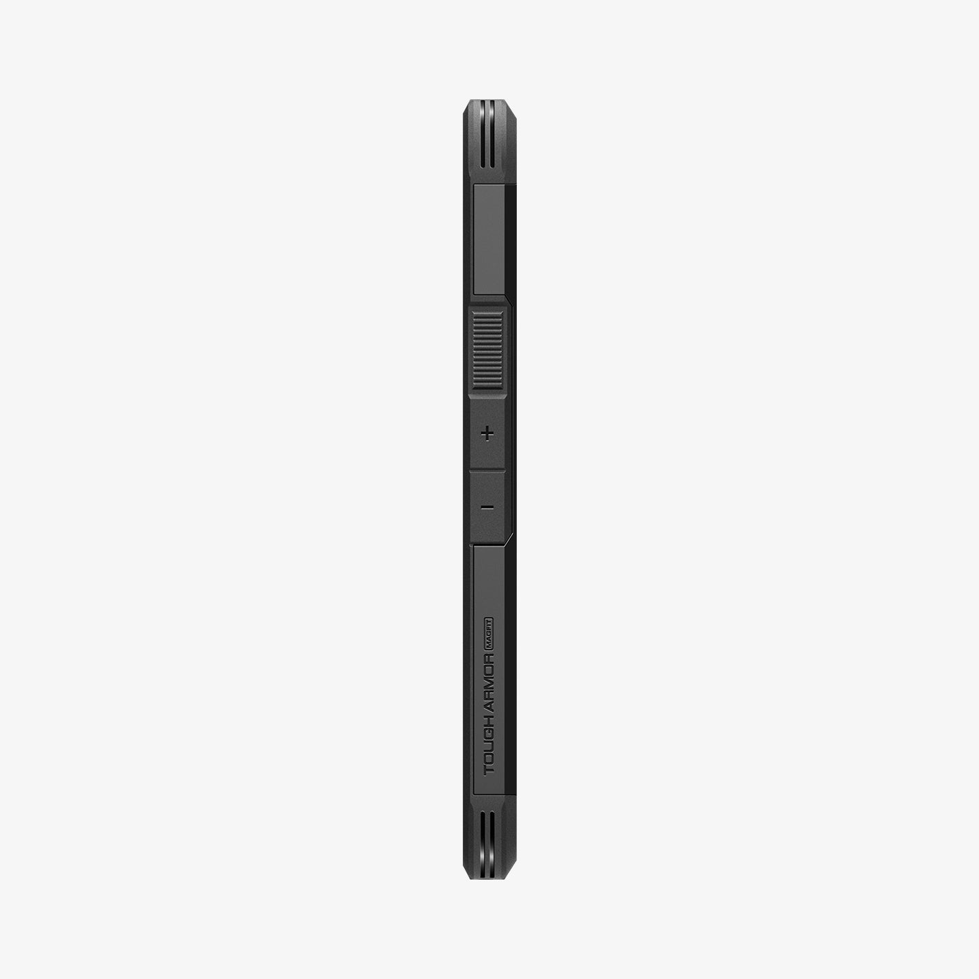 ACS09046 - Pixel 9a Case Tough Armor AI (MagFit) in Black showing the side