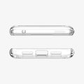 ACS03438 - Pixel 6 Case Ultra Hybrid in crystal clear showing the top and bottom with precise cutouts