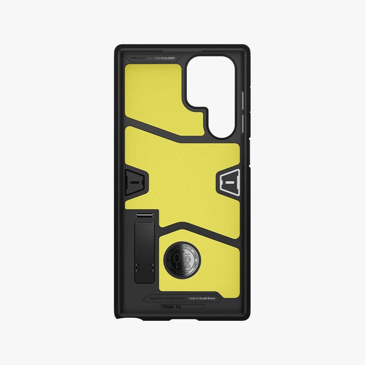 ACS03923 - Galaxy S22 Ultra 5G Case Tough Armor in black showing the inside of case
