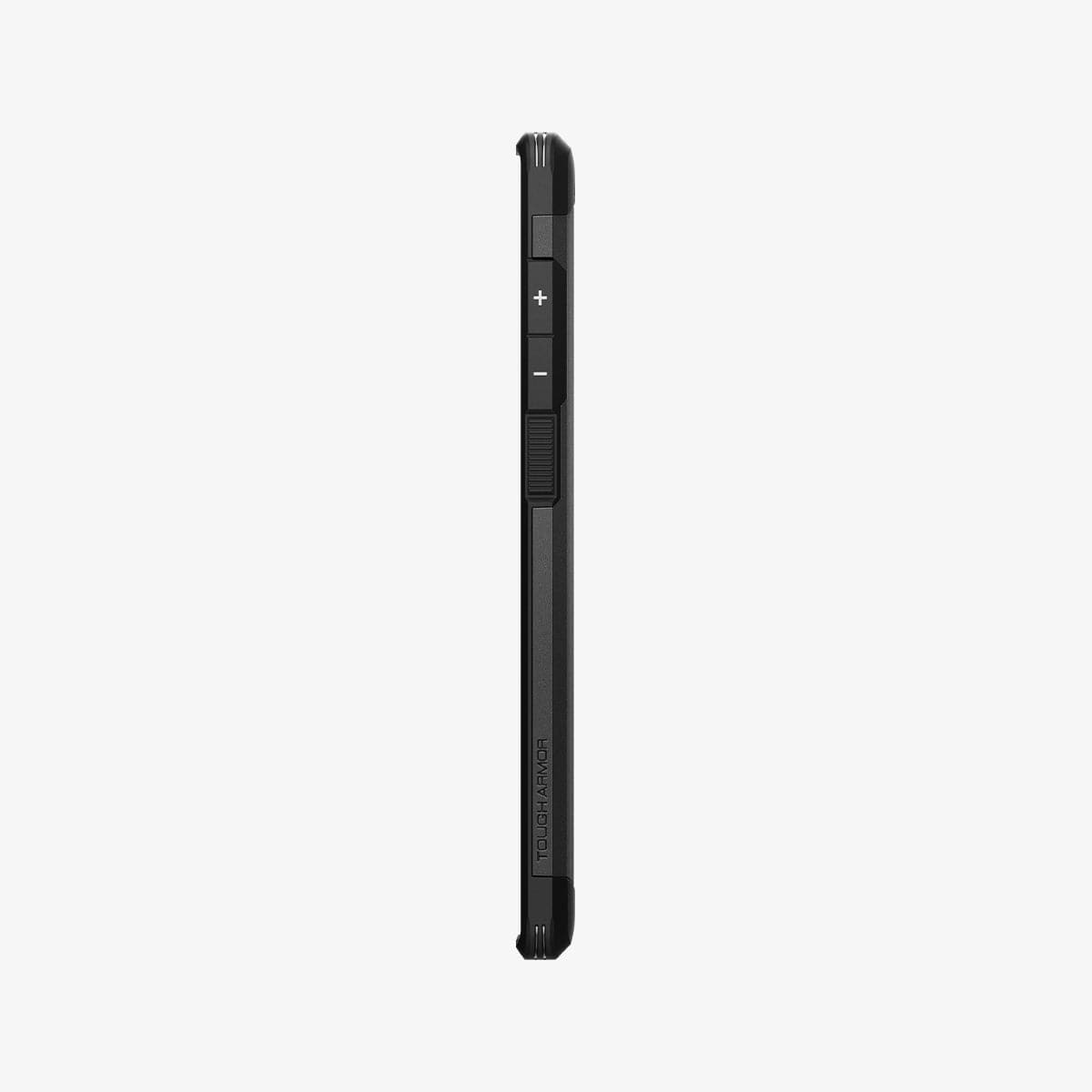 ACS03923 - Galaxy S22 Ultra 5G Case Tough Armor in black showing the side with volume controls