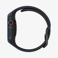 ACS02225 - Apple Watch Series (44mm) Case Liquid Air Pro in navy blue showing the side