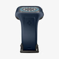 ACS02225 - Apple Watch Series (44mm) Case Liquid Air Pro in navy blue showing the bottom and partial front