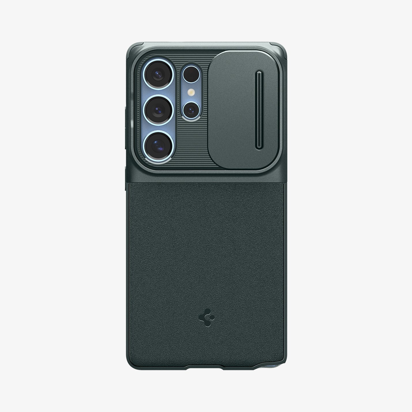 ACS08970 - Galaxy S25 Ultra Case Optik Armor in Abyss Green showing the back