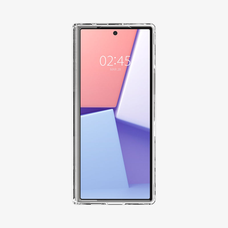 ACS07813 - Galaxy Z Fold 6 Case Ultra Hybrid Pro in Crystal Clear showing the front folded