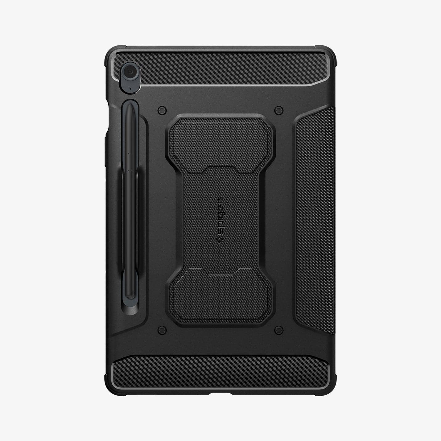 ACS06857 - Galaxy Tab S9 FE Case Rugged Armor Pro in black showing the back