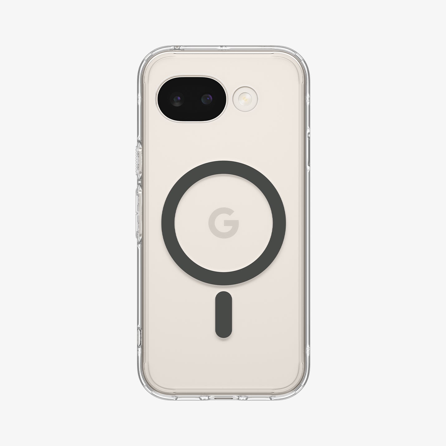 ACS11277 - Pixel 10a Ultra Hybrid Metal Ring (Mag Fit) in Clear Graphite showing the back
