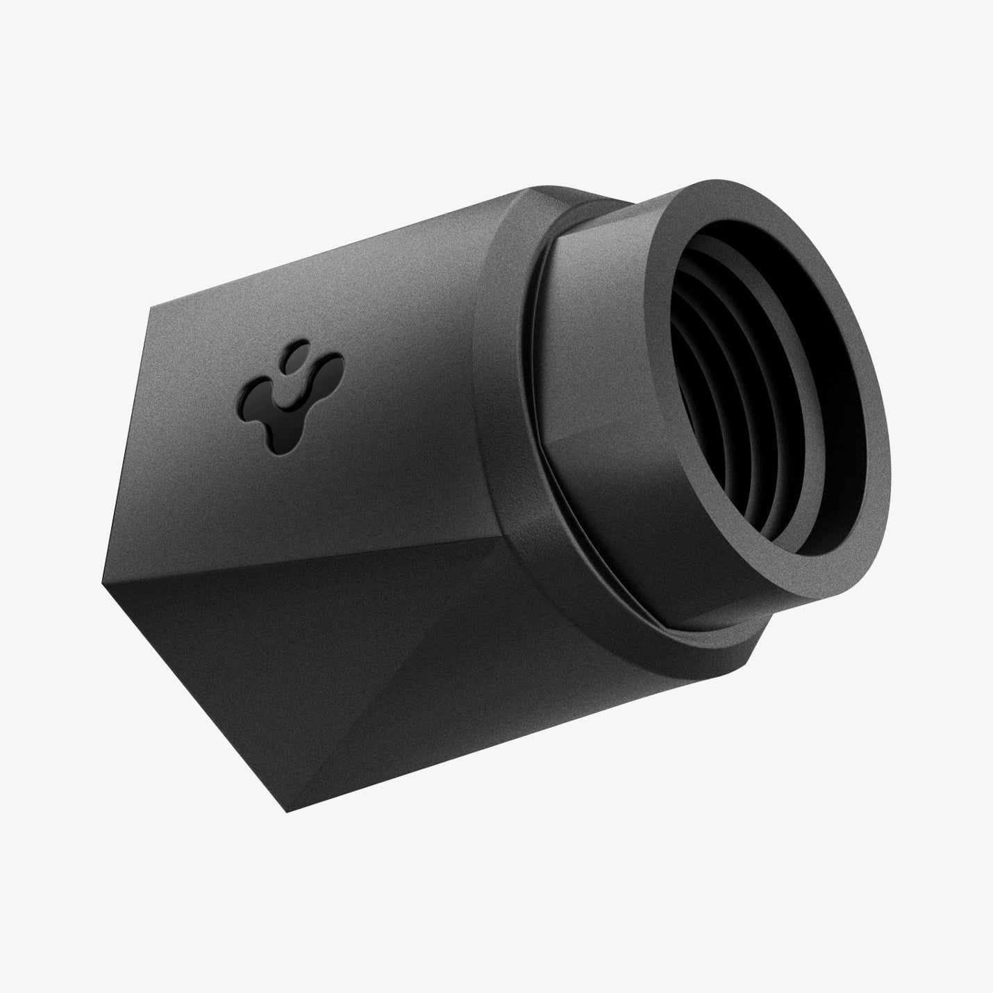 ACP11370 - Universal Tire Valve Stem Cap | VS100TS/R in silver showing an angled close-up of the cap with textured finish and visible internal threading.
