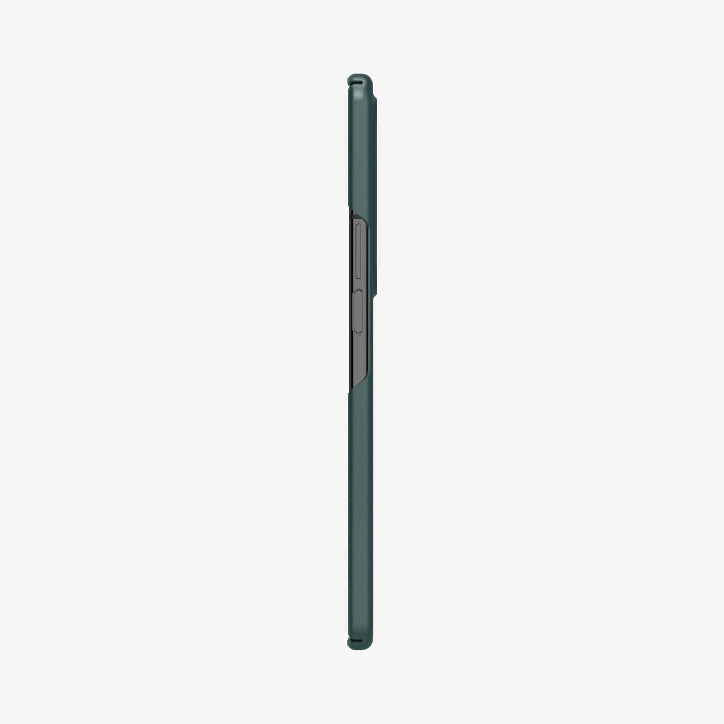 ACS03093 - Galaxy Z Fold 3 Case AirSkin in phantom green showing the side profile with device fully open