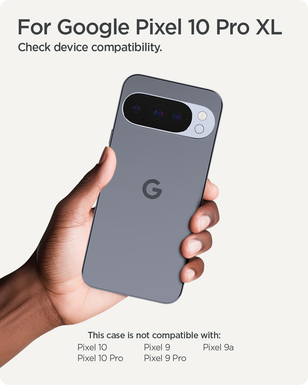 ACS09720 - Pixel 10 Pro XL Case Liquid Air (MagFit) showing the compatibility. Compatible with Pixel 10 Pro XL