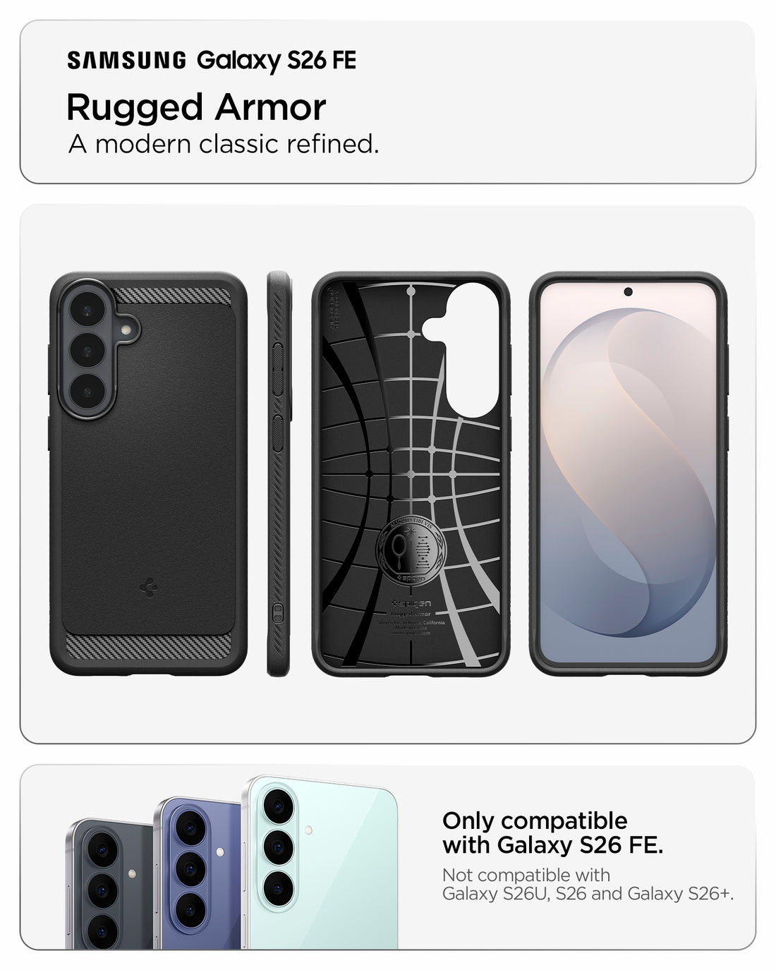 Galaxy S26 FE - Rugged Armor
