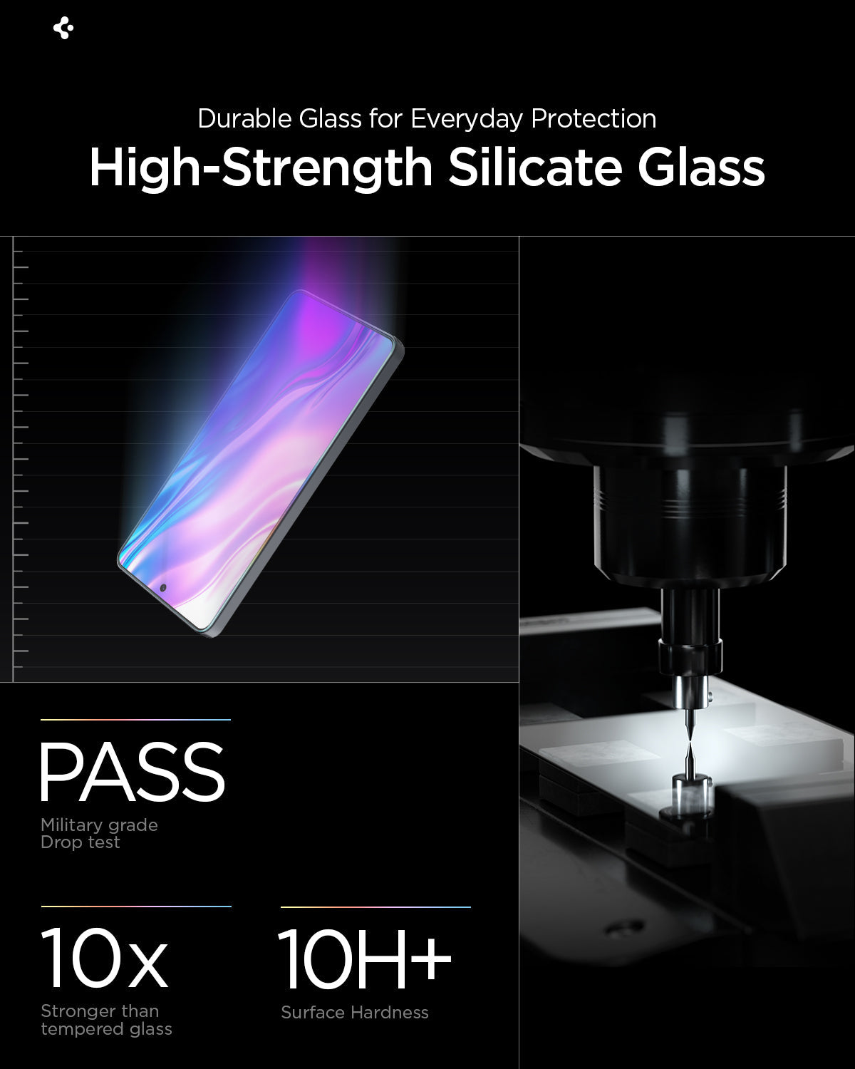 AGL11079 - Galaxy S26 Plus GLAS.tR EZ Fit Pro showing durable glass for everyday protection. high strength silicate glass
