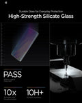 AGL11093 - Galaxy S26 GLAS.tR EZ Fit Pro | Privacy showing durable glass for everyday protection. high strength silicate glass